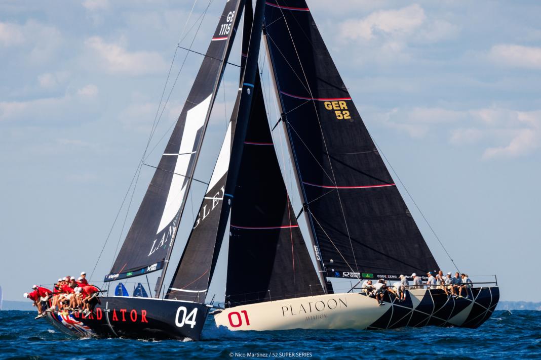 Ricordo della Coppa del Mondo di Newport: incontro tra "Gladiator" e "Platoon Aviation".