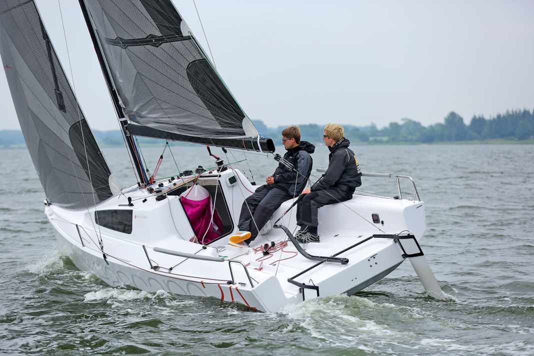 Les signes distinctifs sont le double safran et les plis prononcés de la coque.