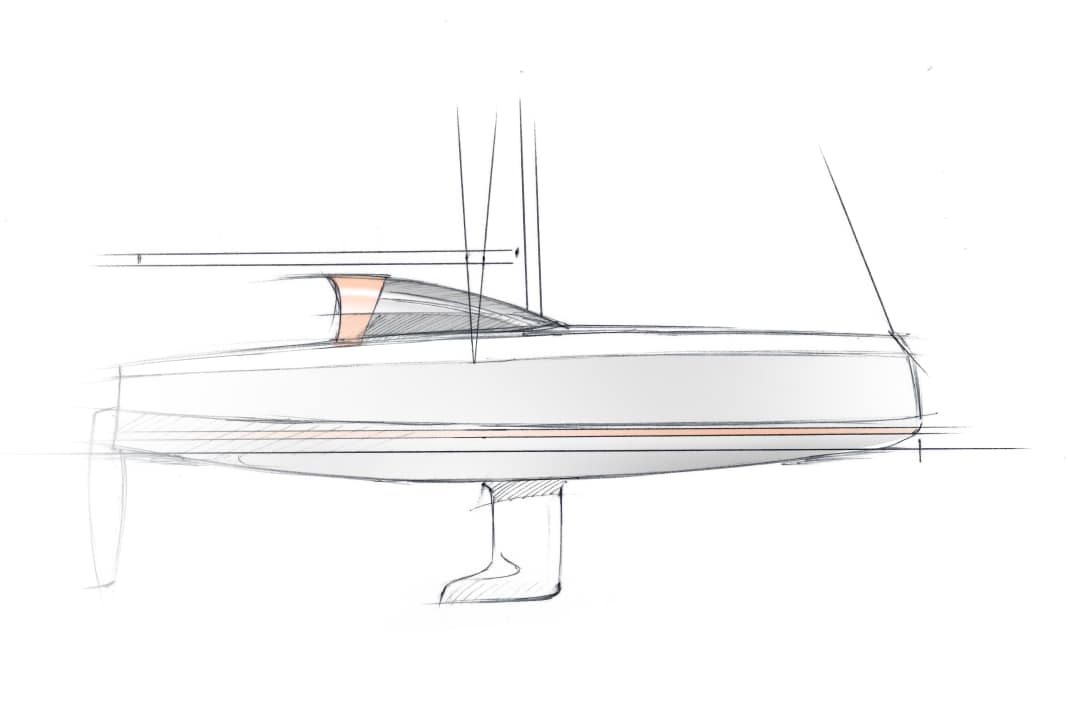 The new Bente will also have the unmistakable dodger. The L-keel is one of three planned versions.