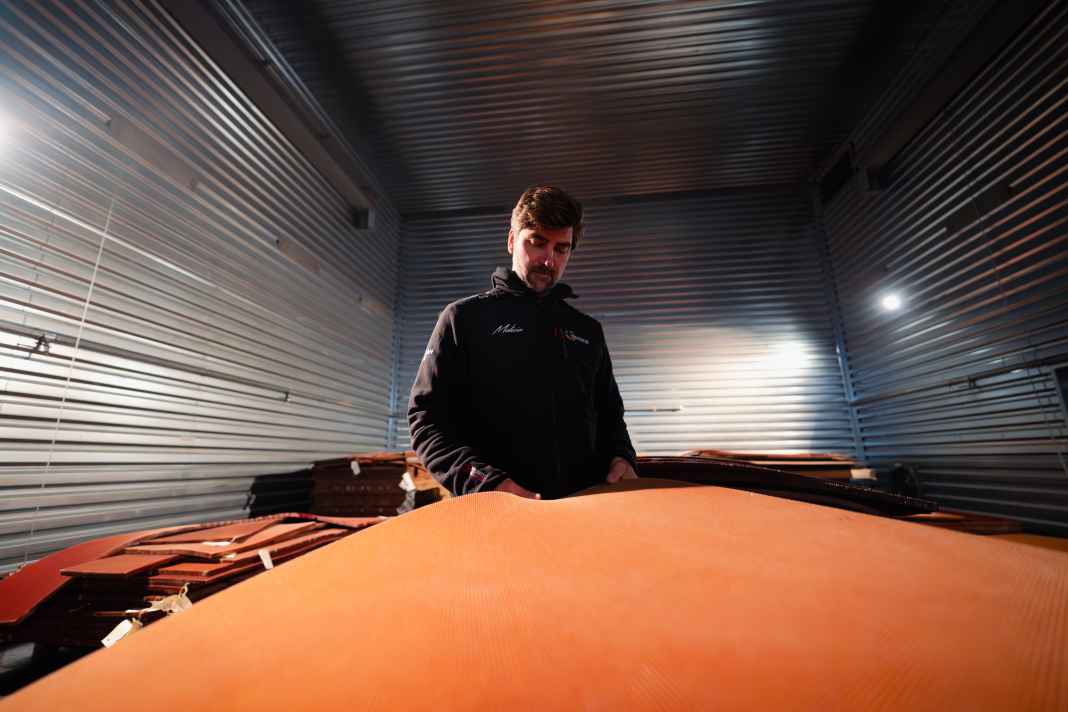 Boris Herrmann during a stay in Lorient in January.