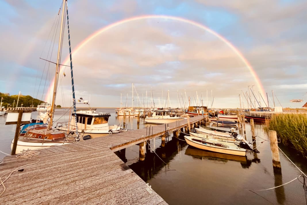 27° posto: Lara Steinke - Doppio arcobaleno, doppia felicità. Scattata sull'isola di Hiddensee poco prima del tramonto
