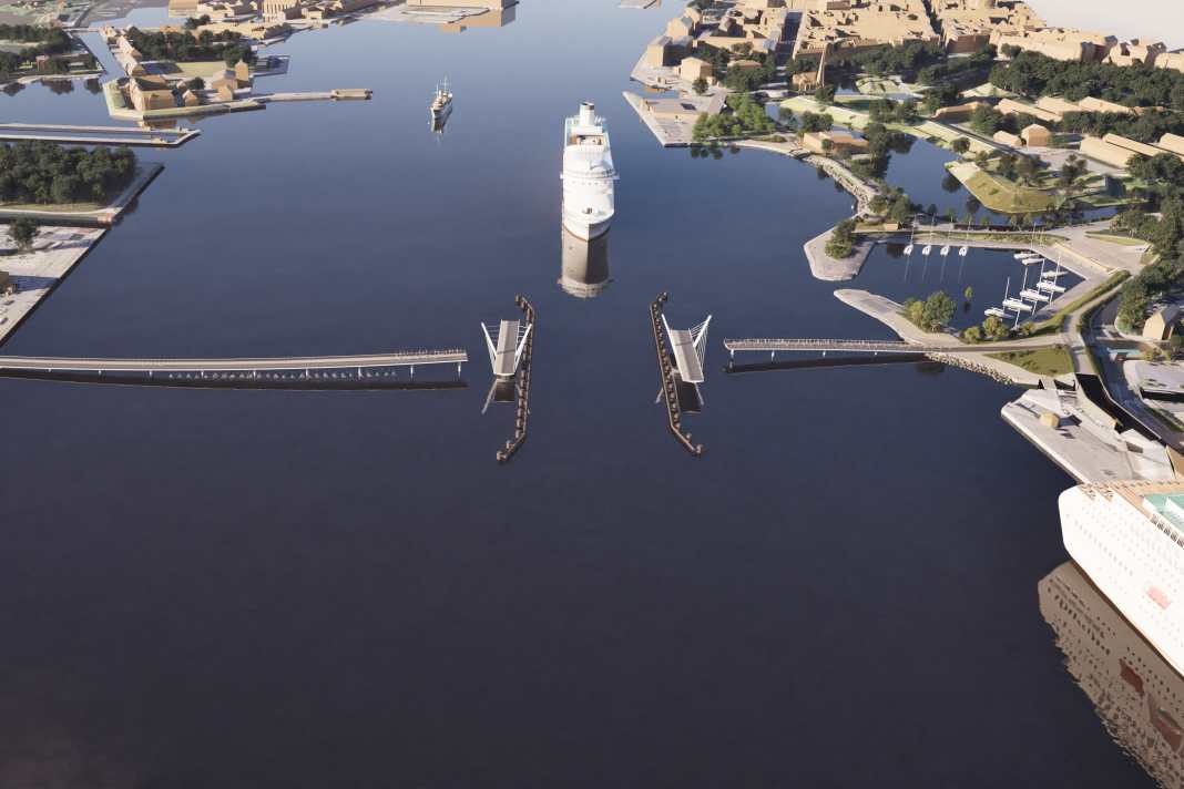 New bottleneck for large ships and yachts directly in front of the popular Langelinie harbour in Copenhagen