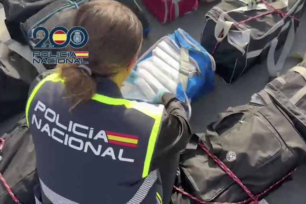 Un sac rempli de cocaïne
