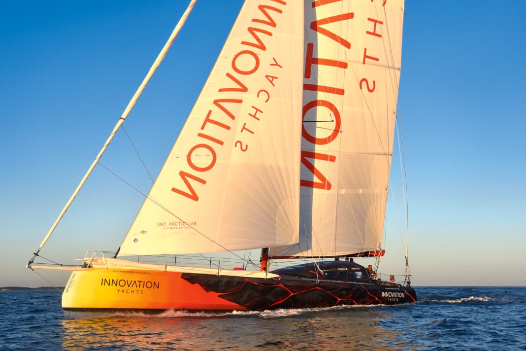 Veicolo di prova: l'"Innovation Yachts" è riciclabile e genera elettricità attraverso il recupero.