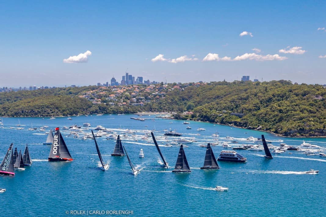La partenza della 77ª Rolex Sydney Hobart Race