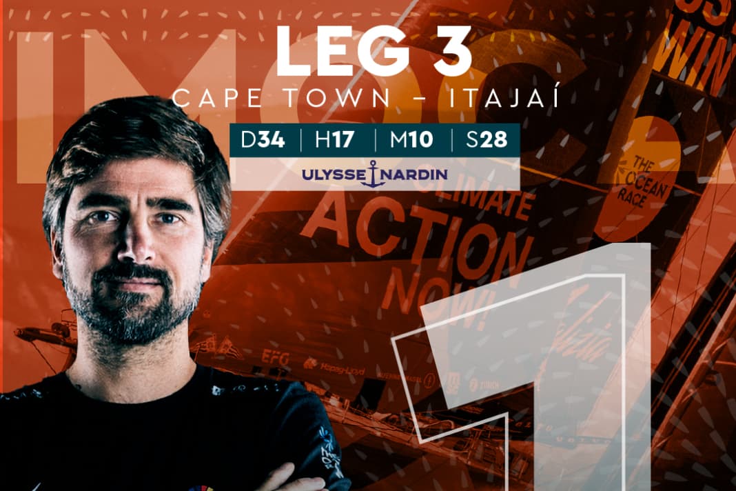 The winning poster for Boris Herrmann and his team Malizia after their triumph on the queen stage