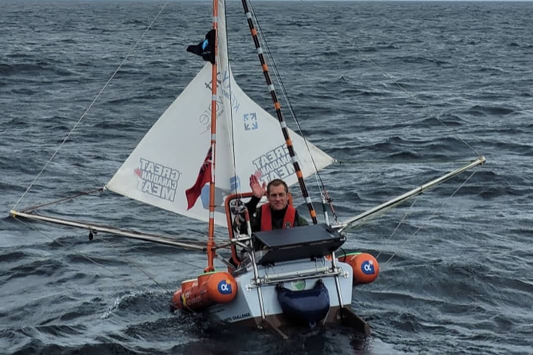 Le "Big C" encore sous voile lors de la dernière tentative de record