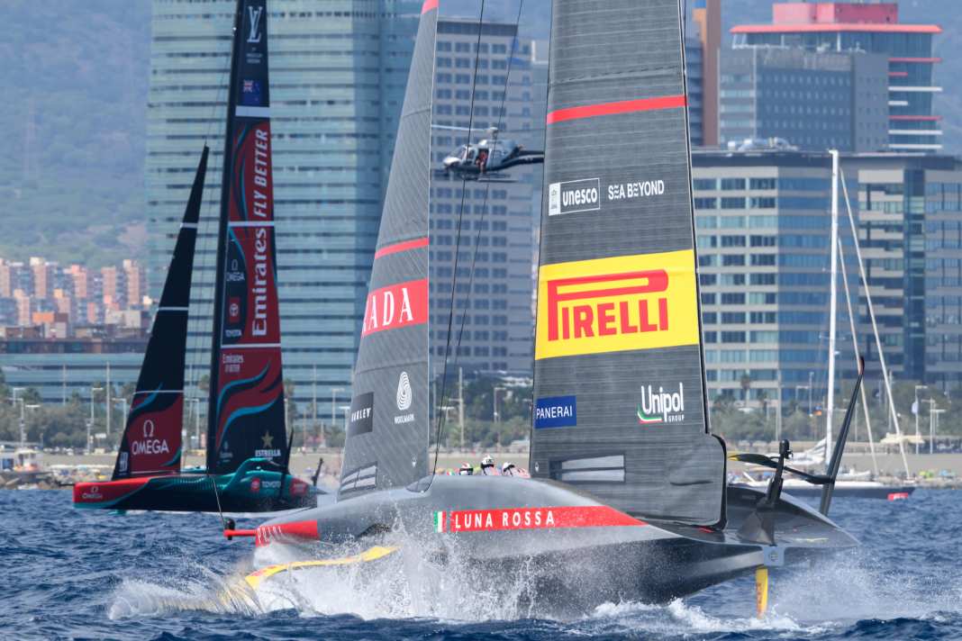 La finale entre l'Emirates Team New Zealand et la Luna Rossa Prada Pirelli