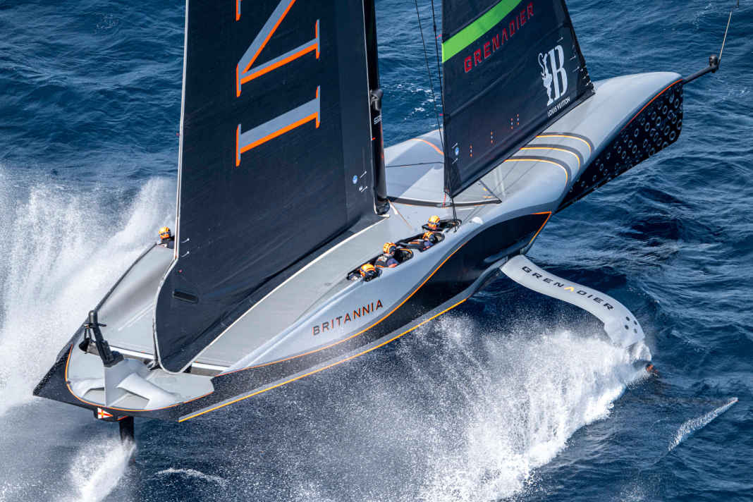 Mit "Britannia" ist erstmals seit 60 Jahren wieder eine britische Herausfordereryacht in ein Match um den America's Cup eingezogen