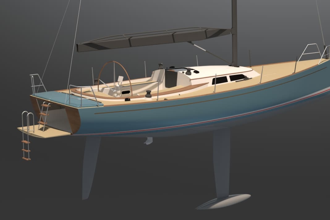 A feast for the eyes: the short cabin superstructure, the low freeboard, the slim foredeck and the positive yacht stern with integrated bathing platform characterise the look