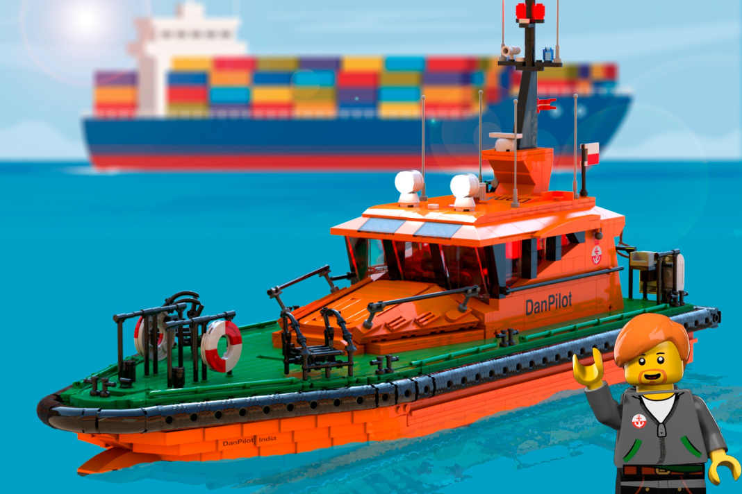 In Form einer Lego-Figur wirbt der Erfinder des Lego-Lotsenbootes auf Facebook und Youtube für sein Projekt.