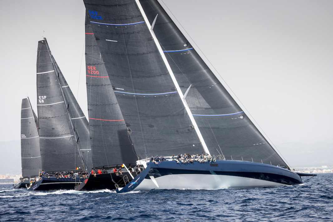 Die Maxis bei der PalmaVela. Vorne ist "Magic Carpet e" zu sehen.