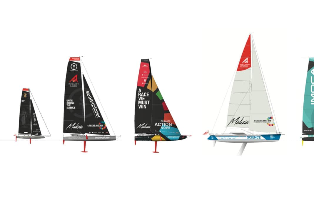 Le barche del Team Malizia dalla fondazione del team nel 2016.