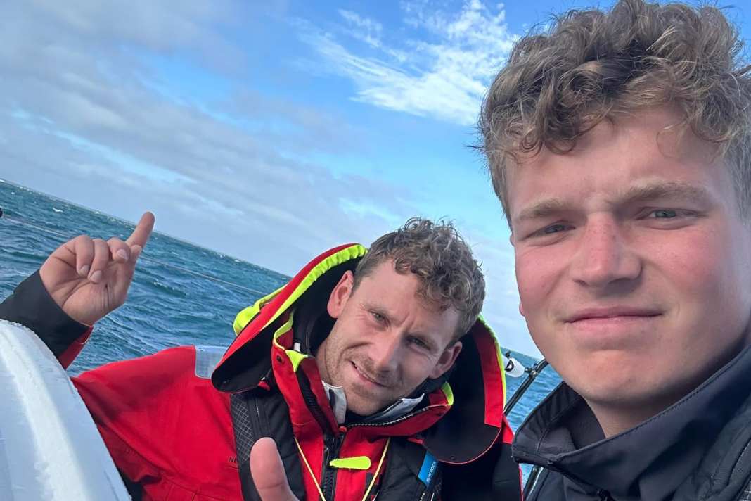 Melwin Fink e Lennart Burke nella Baltic 500.