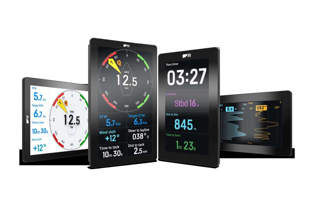 Die neuen Maxianzeigen von Raymarine gibt es in 7 und 9 Zoll Größe, sie sind mit einem matten Touchscreen ausgerüstet