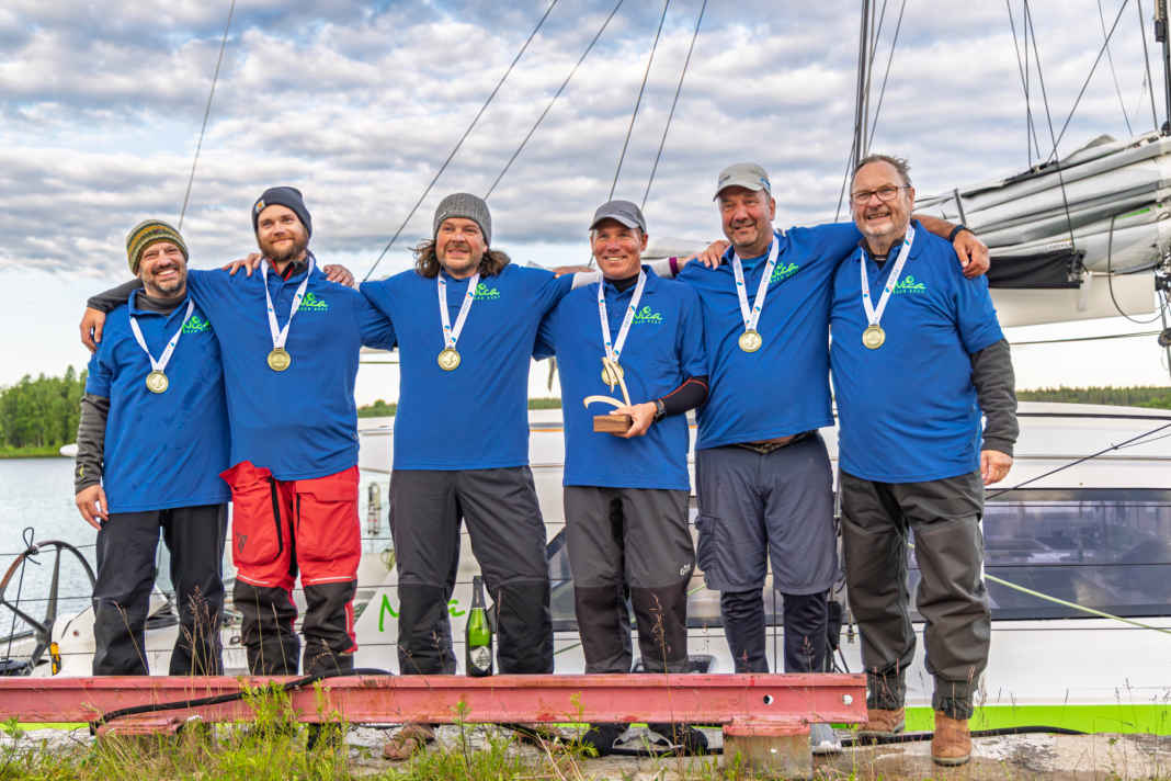 Gorm Gondesen and his "Nica" crew took Line Honours at the MidsummerSail and set a new course record.