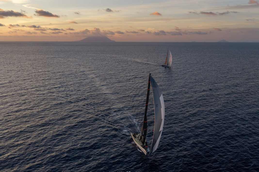 "Django 7x" auf Siegkurs im Rolex Middle Sea Race.