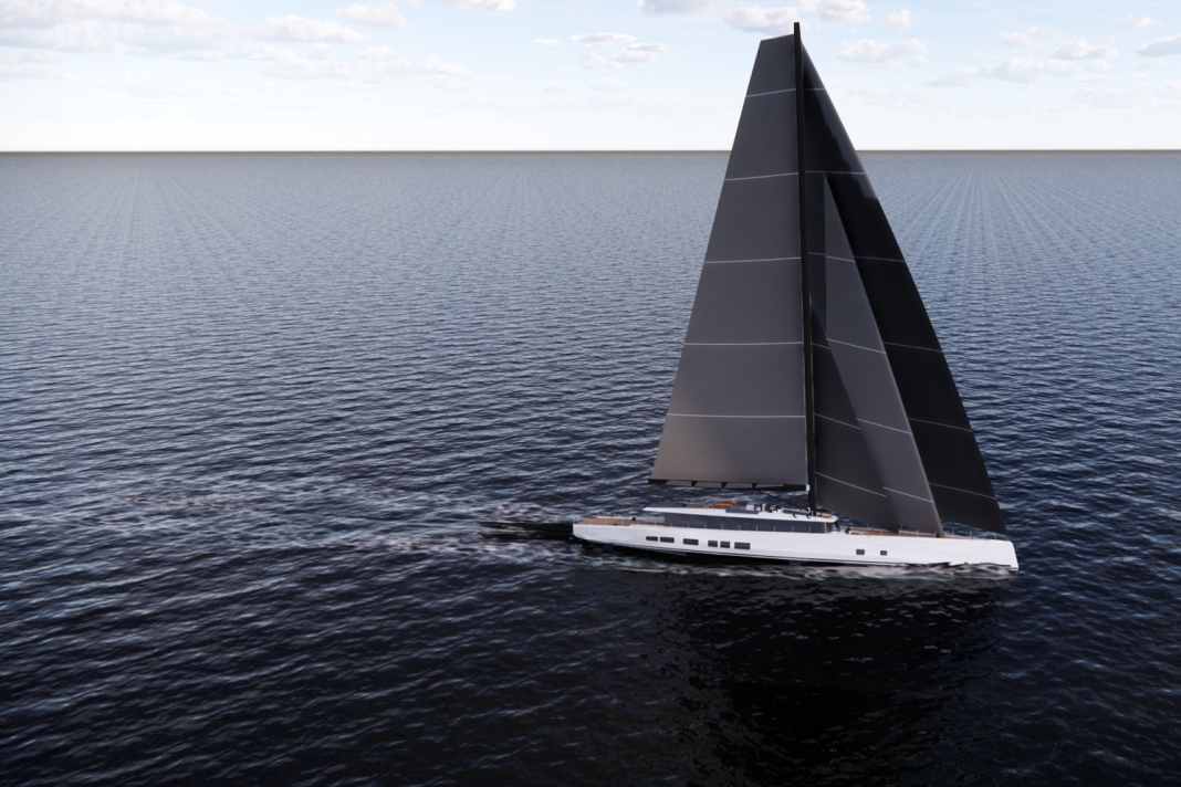 Argo54 : le sloop en aluminium de 54 mètres de long doit pouvoir dépasser largement les 20 nœuds. Des lignes de Juan Kouyoumdjian, une construction légère et jusqu'à 1900 mètres carrés de toile devraient y contribuer.