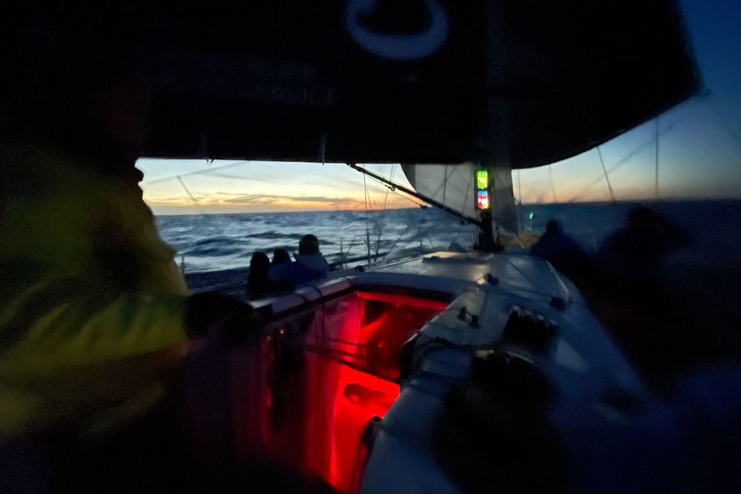 Nachtaufnahme von Bord der "Katima"
