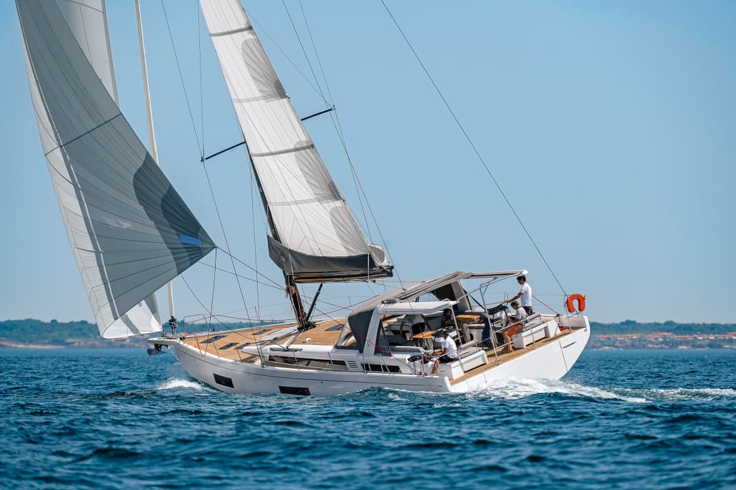 Powerful performance. The Oceanis Yacht 60 shows strong performance under sail in the test, plus visual appeal