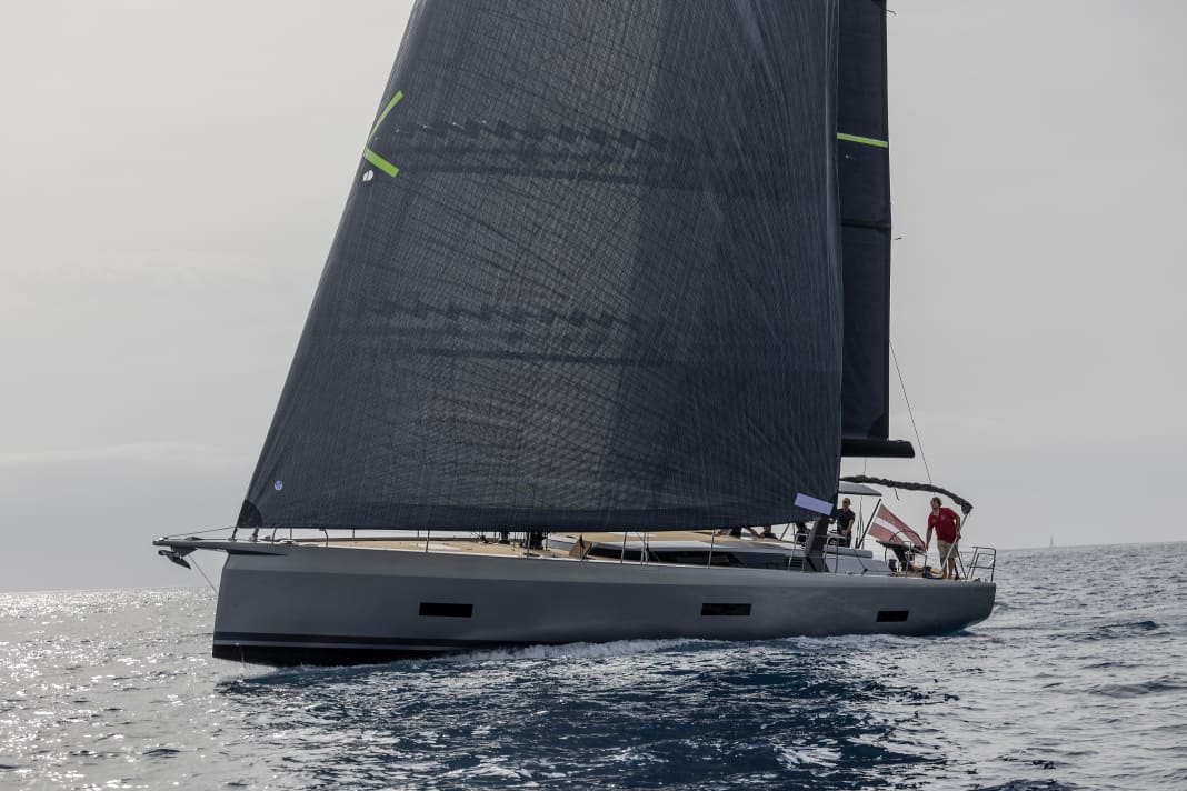Die Italienerin bei Leichtwind mit dem phänomenalen Code 55 von North Sails
