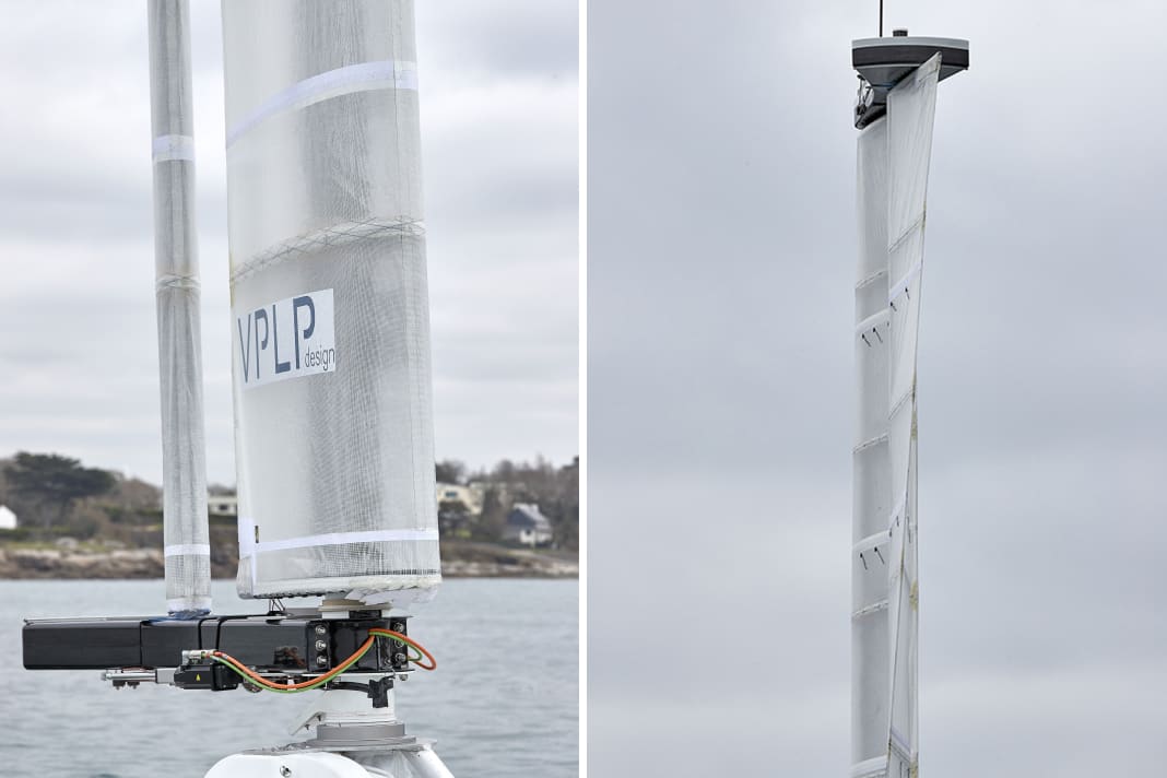 The profile wing is split in two, as with the AC-Cupper. This ensures greater efficiency