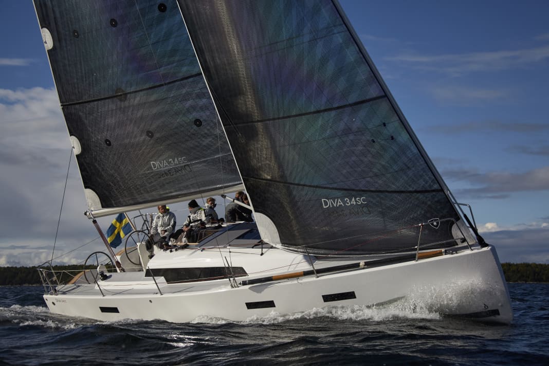 Une apparence marquante avec une bonne flottabilité. Au vent, la Diva se comporte bien, grâce à son faible poids, elle démarre rapidement.