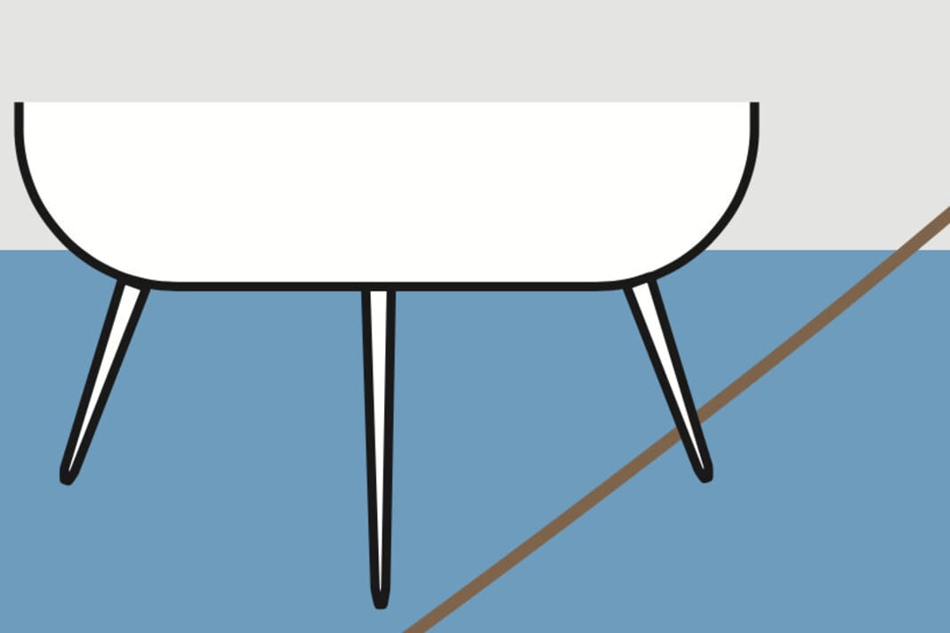 Stolperdraht: In engen Marinas mit Muringleinen können sich die außen liegenden Doppelruder leichter verhaken als das einzelne Blatt in der Mitte