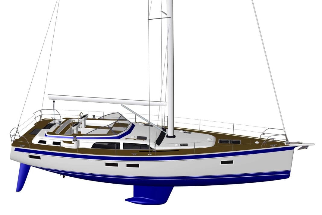 Wird heute schon als Premiere für die boot 2021 angekündigt: die neue Hallberg-Rassy 50 
