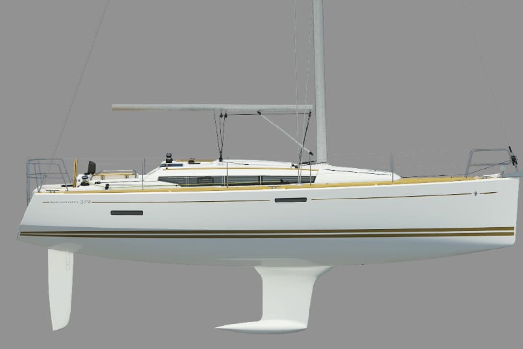 The sporty standard keel goes down to a depth of 1.95 metres