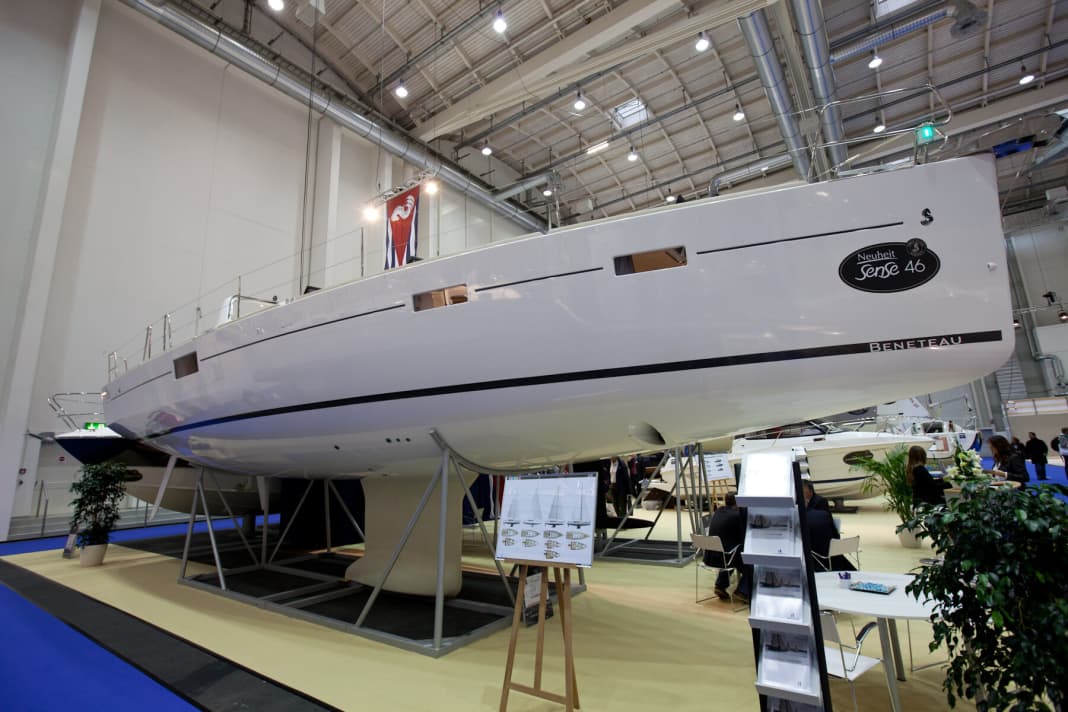 From below, the Sense 46 offers little that is unusual.