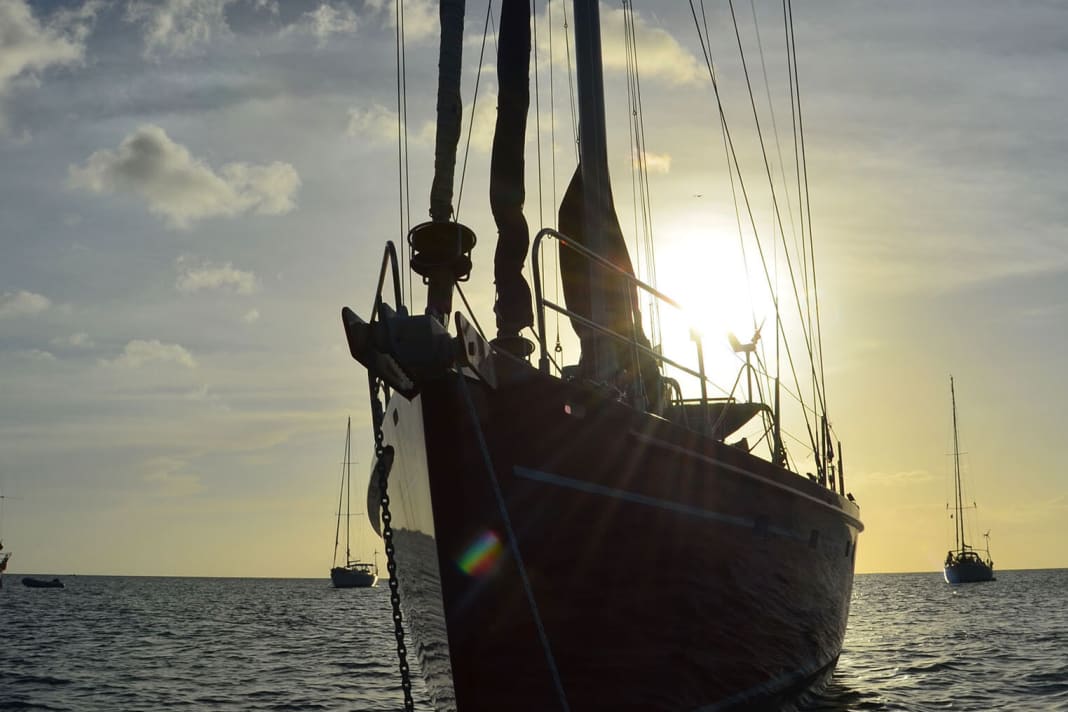 Evening atmosphere at the anchorage