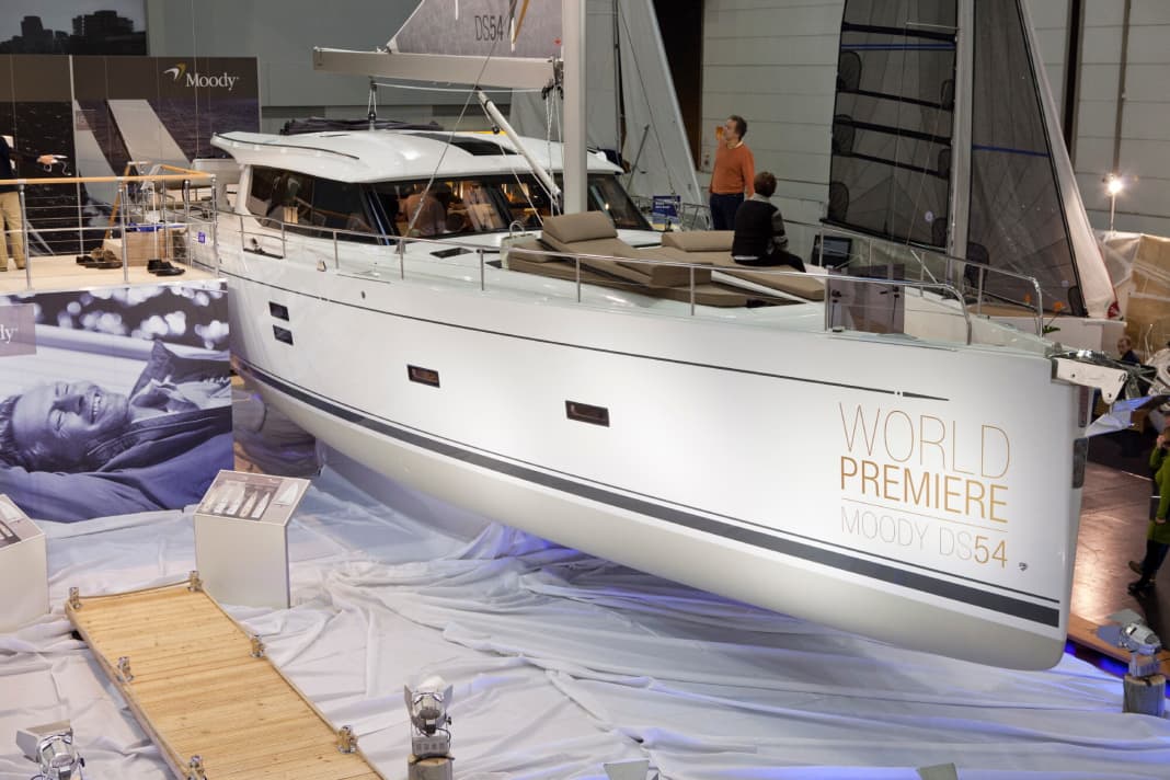 Noch hoch und trocken: die Messepremiere in Düsseldorf