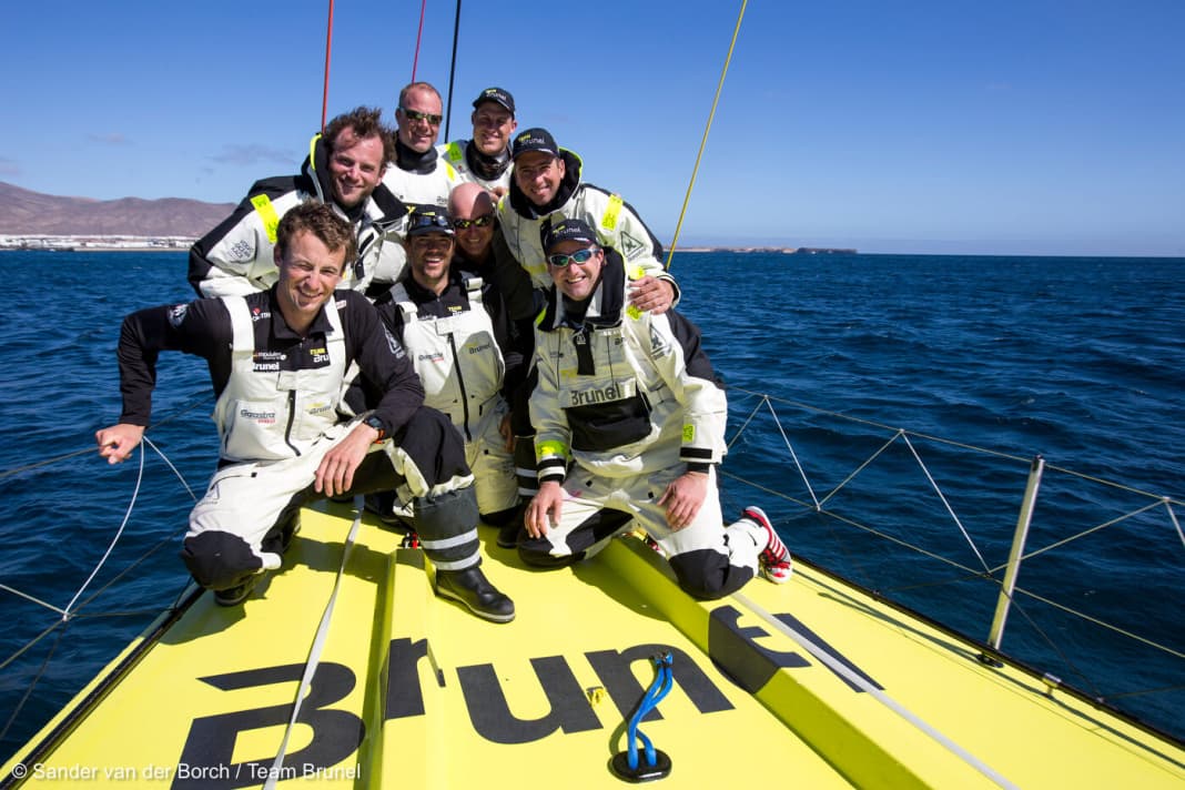 Team Brunel off Lanzarote in March 2014