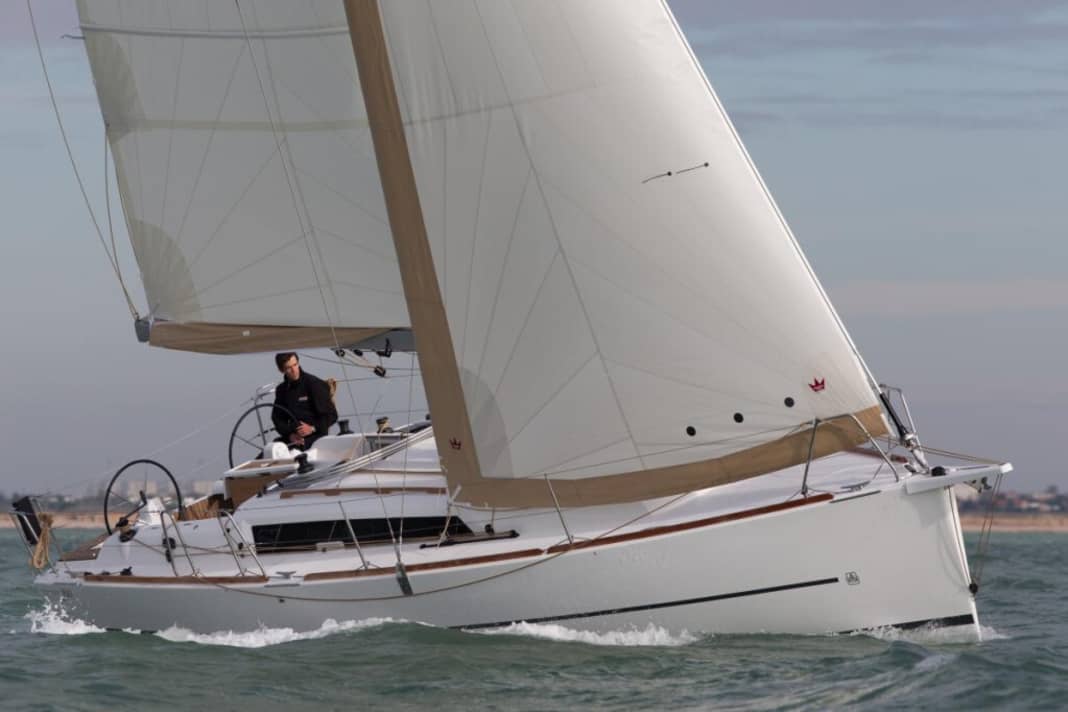 Sportliche Attitüde. Die 350 Grand’Large von Dufour zeigt einen hohen, leistungsstarken Segelplan