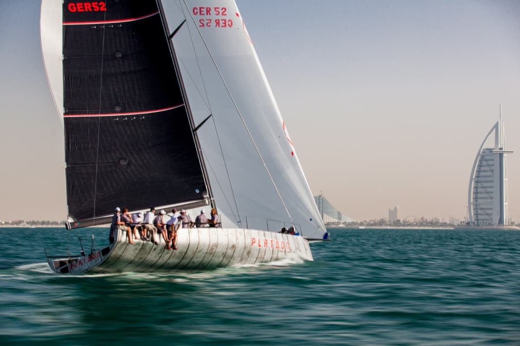 Awesome: brutally large sail area, martial painting