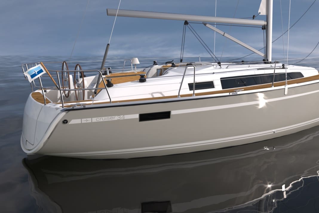 The helmsman sits further out due to the two wheels