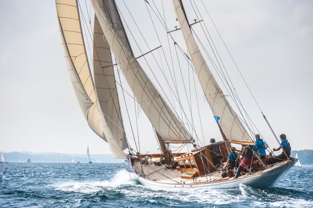 Der Restaurierungspreisträger "Mingary" bei den German Classics 2016. Weitere Fotos unter www.sailpower.de