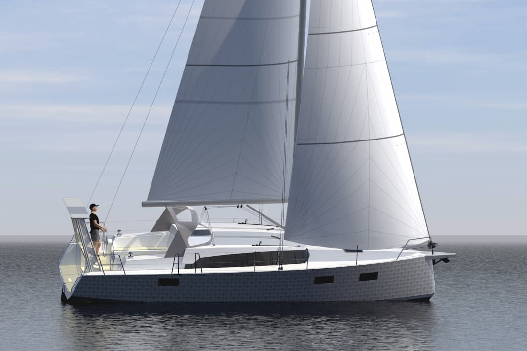 New shapes: High coachroof with window front, voluminous bow, steep stern