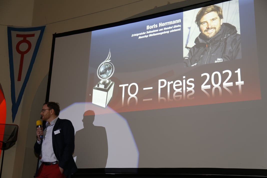 Premio TO per Boris Herrmann, il discorso elogiativo è stato tenuto da Dirk Mennewisch
