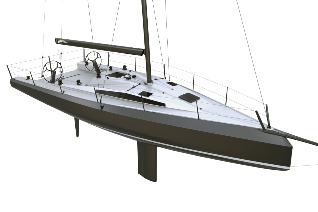 Radical design. The strong indentation in the transition from the hull to the deck is striking. The bevelled edges save weight and reduce air turbulence