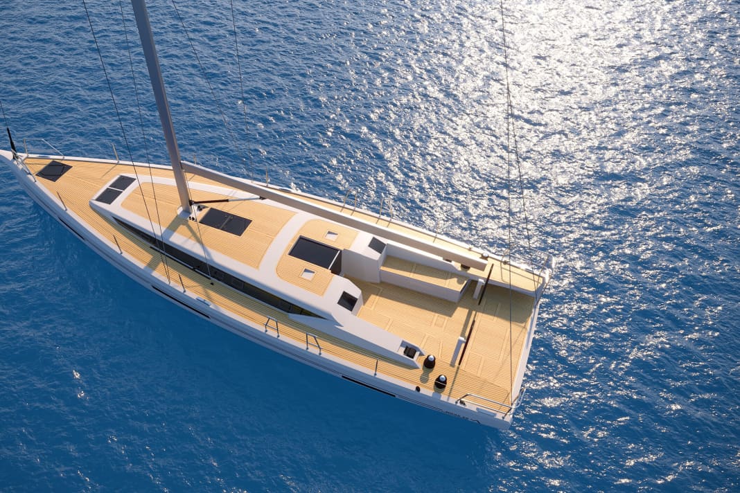 Nella versione standard Easy Sailing, tutte le drizze, le scotte e i cavi sono ricondotti alle postazioni di guida. La mastra del pozzetto è alta e offre una buona protezione.