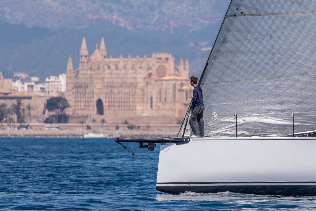 "Stargazer" from Austria in front of Palma Cathedral