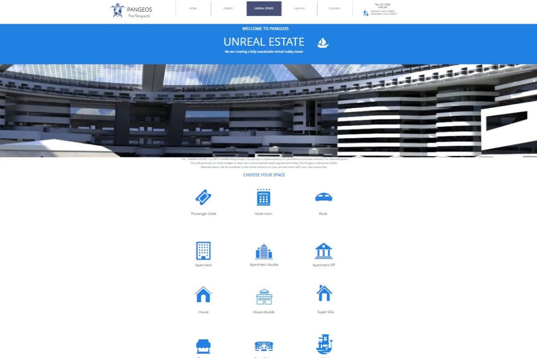 Il tipo di proprietà può essere selezionato in questo menu