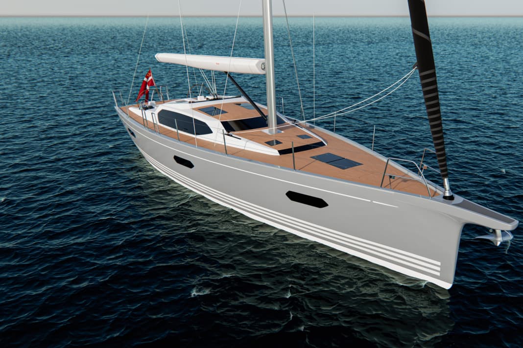 Unusual views: raised cabin superstructure, large window areas