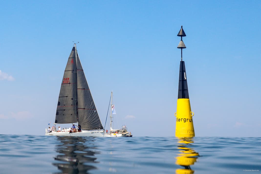 Impressioni sull'arrivo della regata di ritorno dell'Aalregatta da Eckernförde a Kiel a Stollergrund