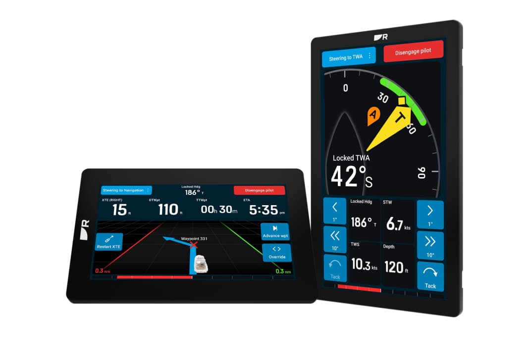 With the software update, the Alpha display also shows information from the autopilot