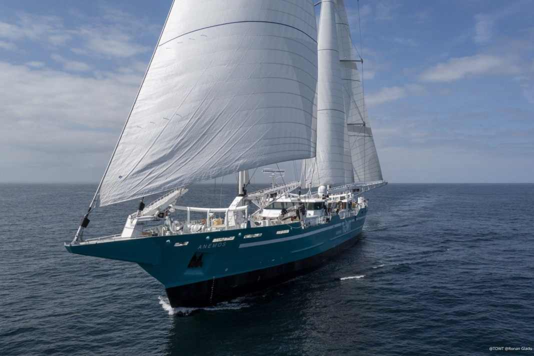 Potentiel pour des traversées rapides : la goélette en acier "Anemos", longue de 81 mètres, soumise à des essais en mer