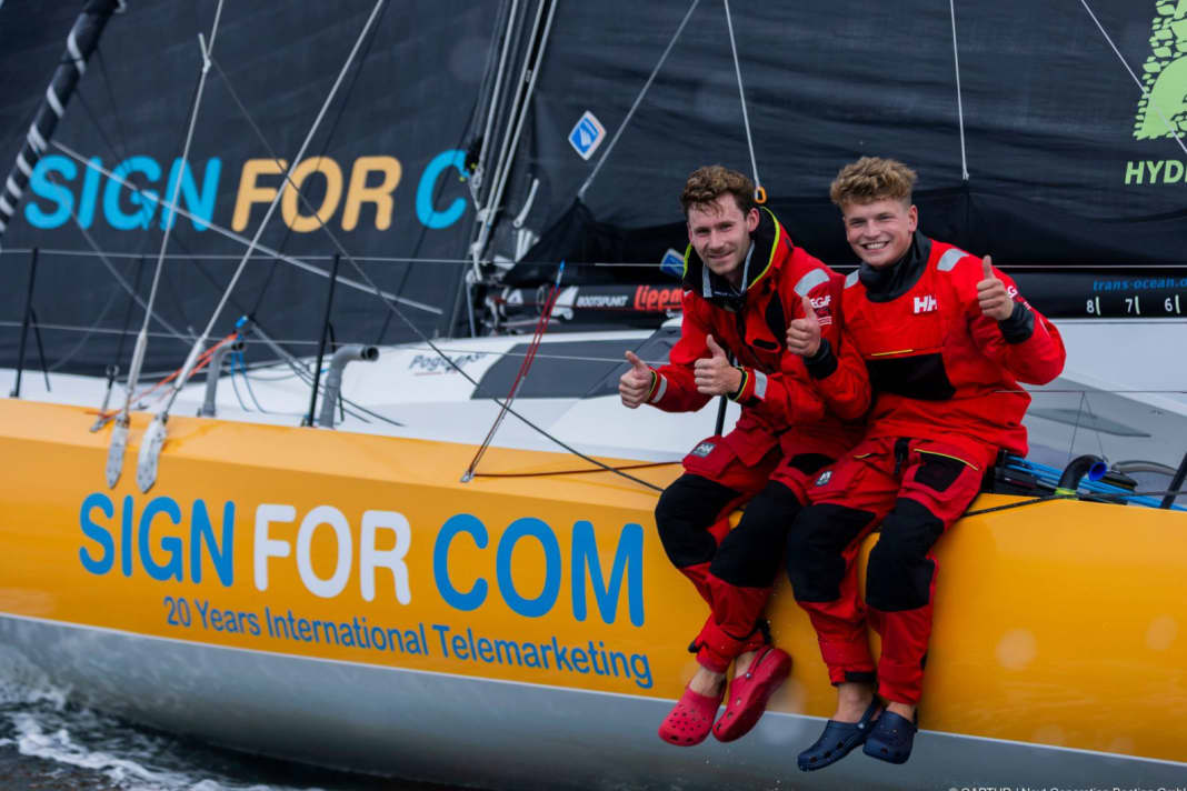 Lennart Burke und Melwin Fink starten mit der Class 40 ins 16. Transat Jacques Vabre