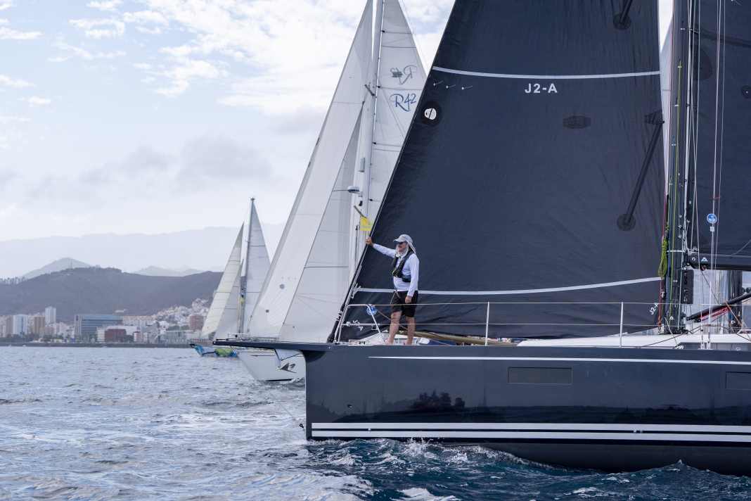 Start of the 39th edition of the ARC off Las Palmas de Gran Canaria.